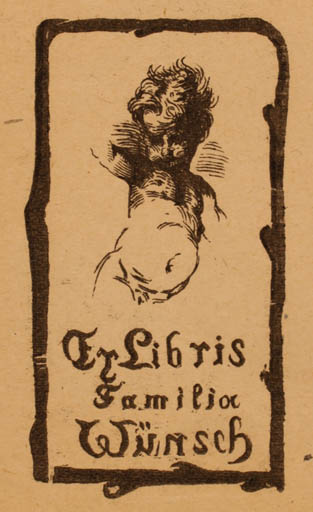 Exlibris by ? Unbekannt from Unknown for Familia Wünsch - Child 