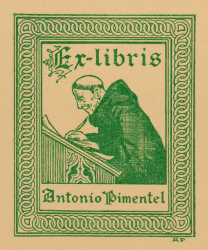 Exlibris by Antonio Pimentel from Spain for Antonio Pimentel - Religion 