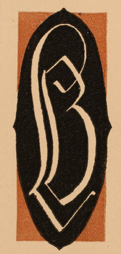 Exlibris by ? Unbekannt from Unknown for ? L. B. - Monogram 